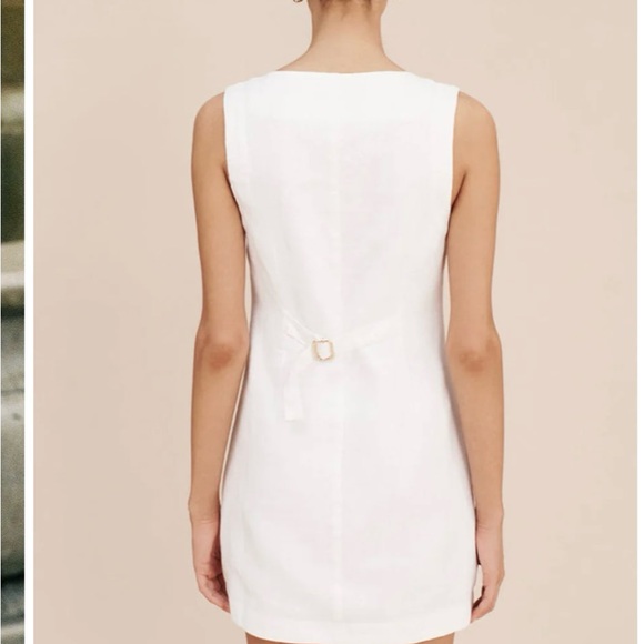 Commense white button down dress - Picture 3 of 3